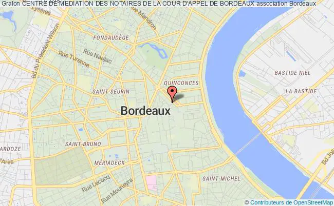 plan association Centre De Mediation Des Notaires De La Cour D'appel De Bordeaux Bordeaux Cedex