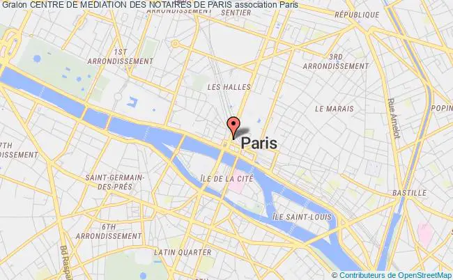 plan association Centre De Mediation Des Notaires De Paris Paris 1er