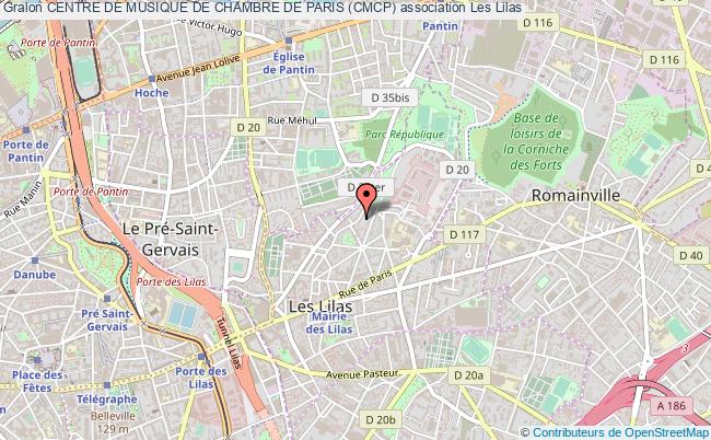 plan association Centre De Musique De Chambre De Paris (cmcp) Lilas