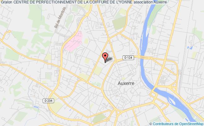 plan association Centre De Perfectionnement De La Coiffure De L'yonne Auxerre