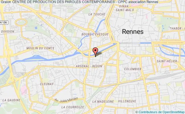 plan association Centre De Production Des Paroles Contemporaines - Cppc Rennes