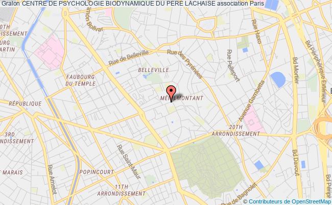 plan association Centre De Psychologie Biodynamique Du Pere Lachaise Paris