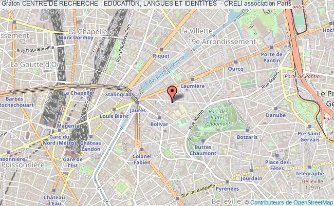 plan association Centre De Recherche : Education, Langues Et Identites  - Creli Paris