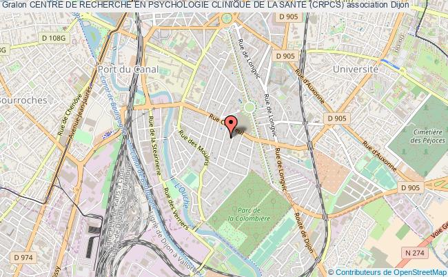 plan association Centre De Recherche En Psychologie Clinique De La Sante (crpcs) Dijon