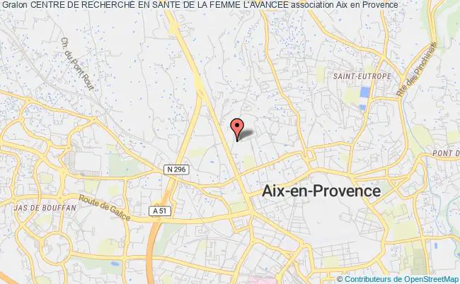 plan association Centre De Recherche En Sante De La Femme L'avancee Aix-en-Provence
