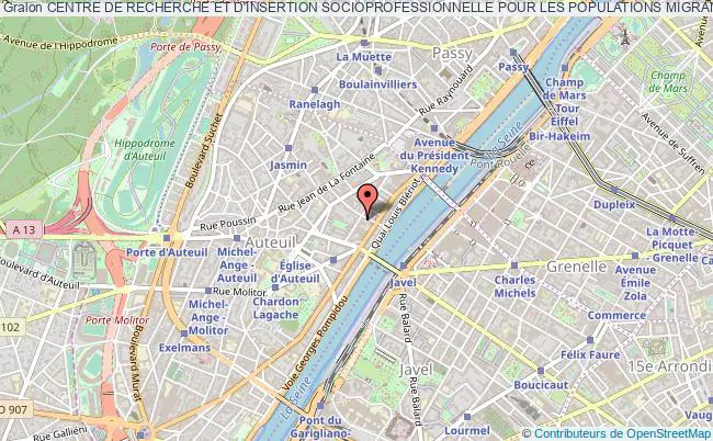 plan association Centre De Recherche Et D'insertion Socioprofessionnelle Pour Les Populations Migrantes Paris