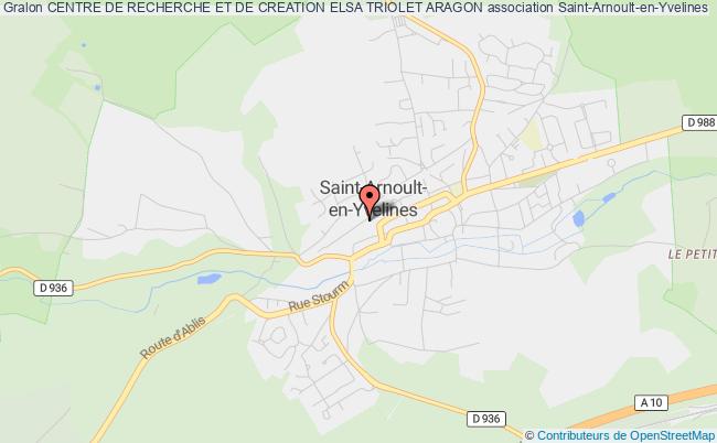 plan association Centre De Recherche Et De Creation Elsa Triolet Aragon Saint-Arnoult-en-Yvelines