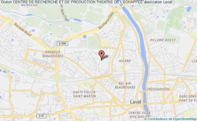 plan association Centre De Recherche Et De Production Theatre De L'echappee Laval