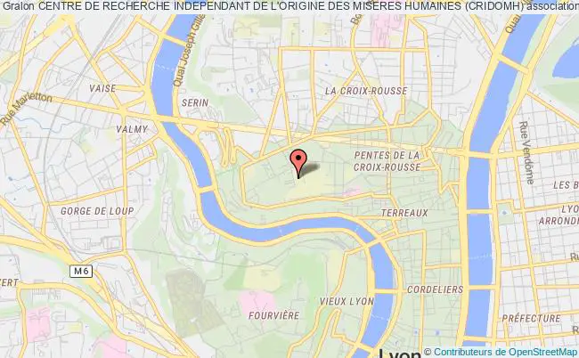 plan association Centre De Recherche Independant De L'origine Des Miseres Humaines (cridomh) Lyon