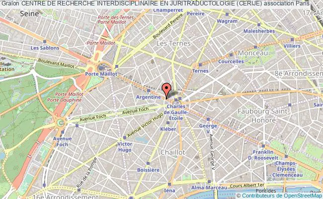 plan association Centre De Recherche Interdisciplinaire En Juritraductologie (cerije) Paris