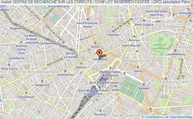 plan association Centre De Recherche Sur Les Conflits / Conflict Research Center  (crc) Paris