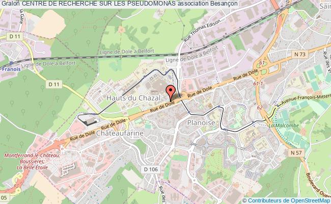plan association Centre De Recherche Sur Les Pseudomonas Besançon