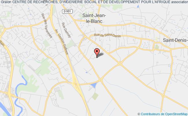 plan association Centre De Recherches, D'ingenierie Social Et De Developpement Pour L'afrique Saint-Jean-le-Blanc