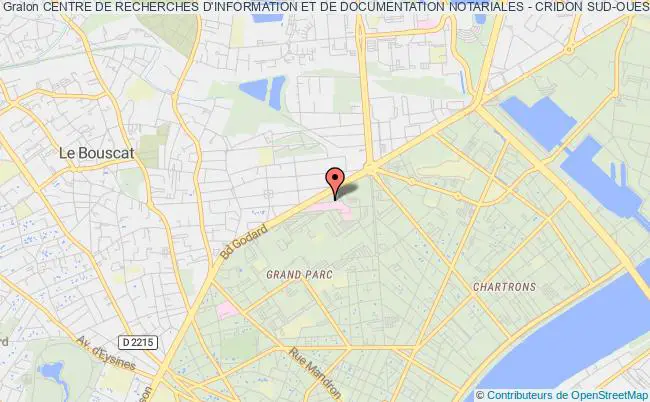 plan association Centre De Recherches D'information Et De Documentation Notariales - Cridon Sud-ouest Bordeaux