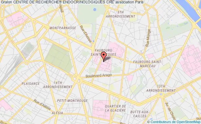 plan association Centre De Recherches Endocrinologiques Cre Paris