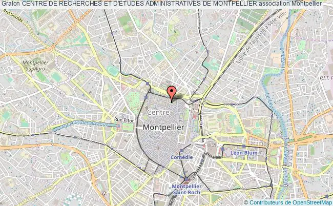 plan association Centre De Recherches Et D'etudes Administratives De Montpellier Montpellier Cedex 2