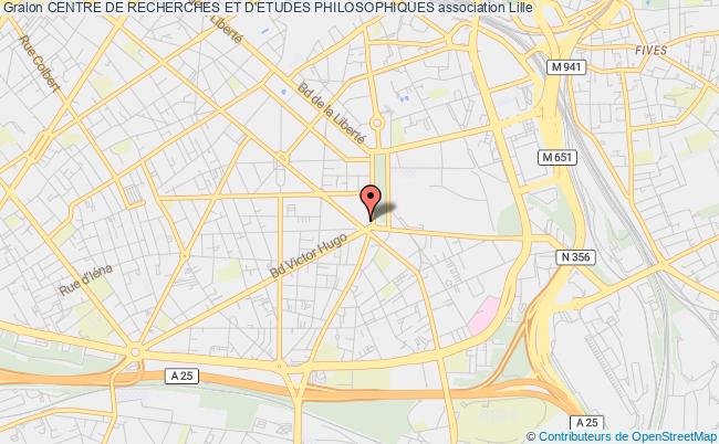 plan association Centre De Recherches Et D'etudes Philosophiques Lille