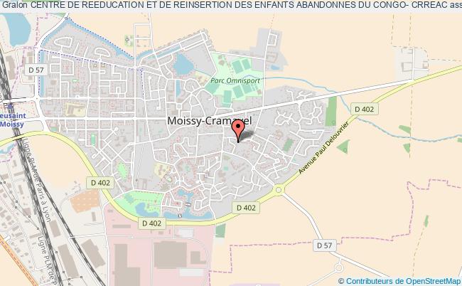 plan association Centre De Reeducation Et De Reinsertion Des Enfants Abandonnes Du Congo- Crreac Moissy-Cramayel