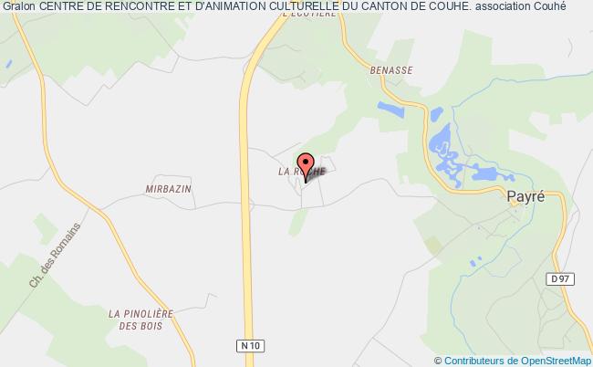 plan association Centre De Rencontre Et D'animation Culturelle Du Canton De Couhe. Valence en Poitou