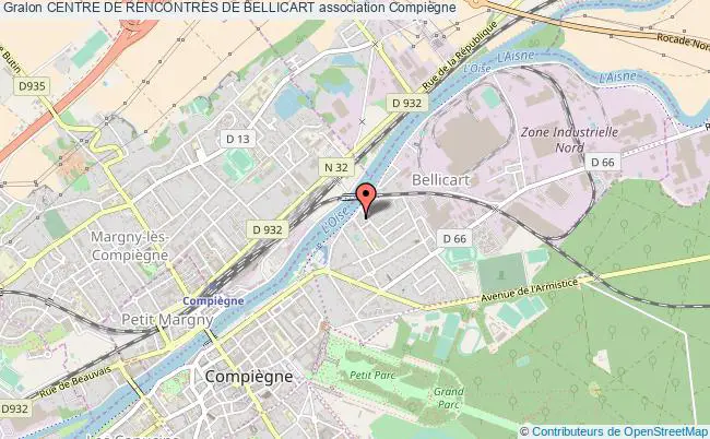 plan association Centre De Rencontres De Bellicart Compiègne
