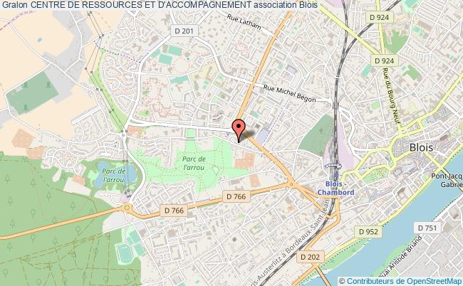 plan association Centre De Ressources Et D'accompagnement Blois