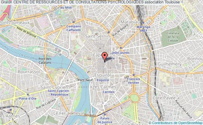 plan association Centre De Ressources Et De Consultations Psychologiques Toulouse