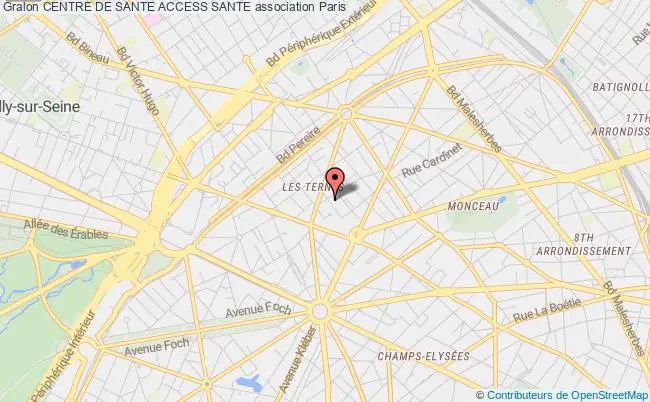 plan association Centre De Sante Access Sante Paris 17e
