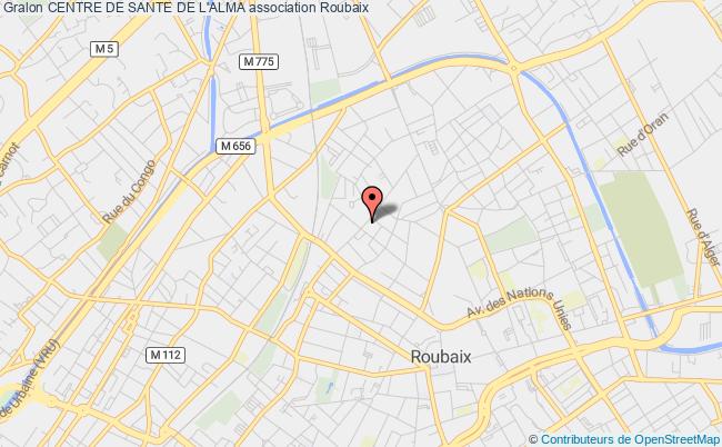 plan association Centre De Sante De L'alma Roubaix
