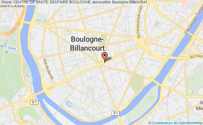 plan association Centre De Sante Dentaire Boulogne Boulogne-Billancourt