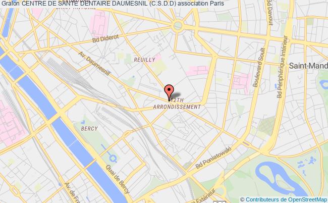 plan association Centre De Sante Dentaire Daumesnil (c.s.d.d) Paris 12e