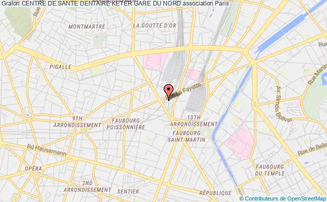 plan association Centre De Sante Dentaire Keter Gare Du Nord Paris