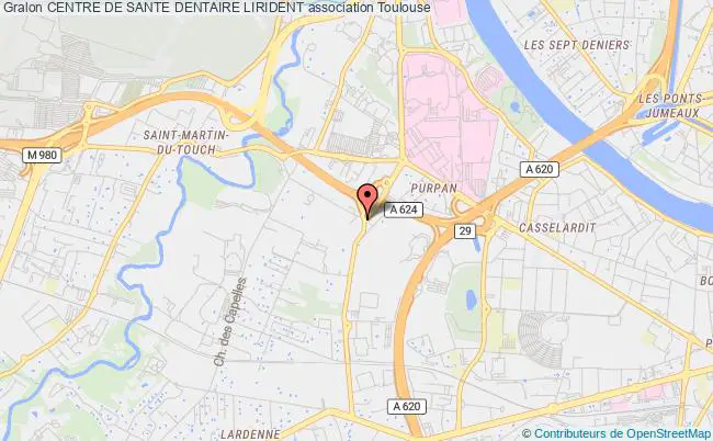 plan association Centre De Sante Dentaire Lirident Toulouse