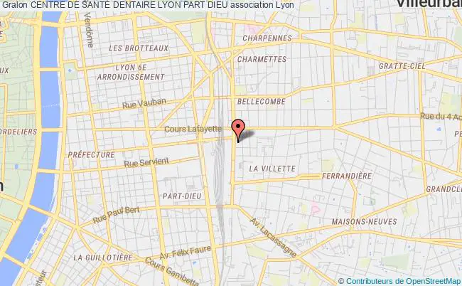plan association Centre De SantÉ Dentaire Lyon Part Dieu Lyon