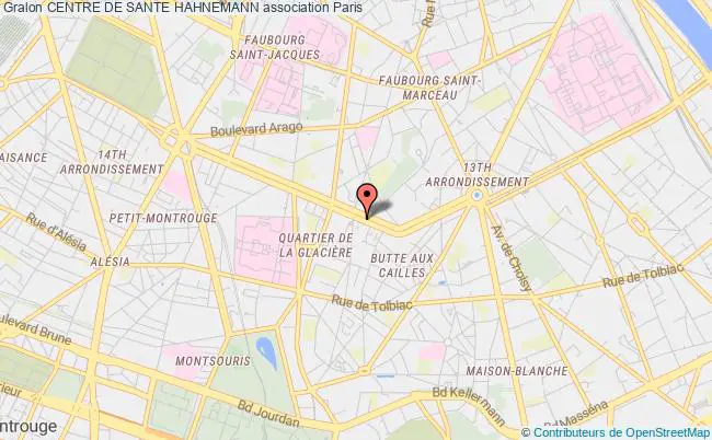 plan association Centre De Sante Hahnemann Paris