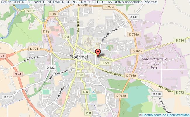 plan association Centre De Sante Infirmier De Ploermel Et Des Environs Ploërmel