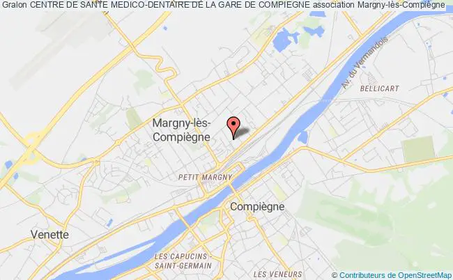 plan association Centre De Sante Medico-dentaire De La Gare De Compiegne Margny-lès-Compiègne