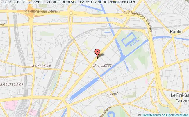 plan association Centre De Sante Medico Dentaire Paris Flandre Paris