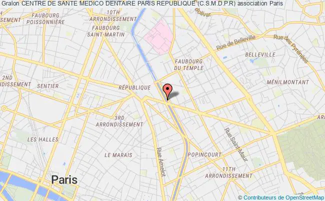 plan association Centre De Sante Medico Dentaire Paris Republique (c.s.m.d.p.r) Paris