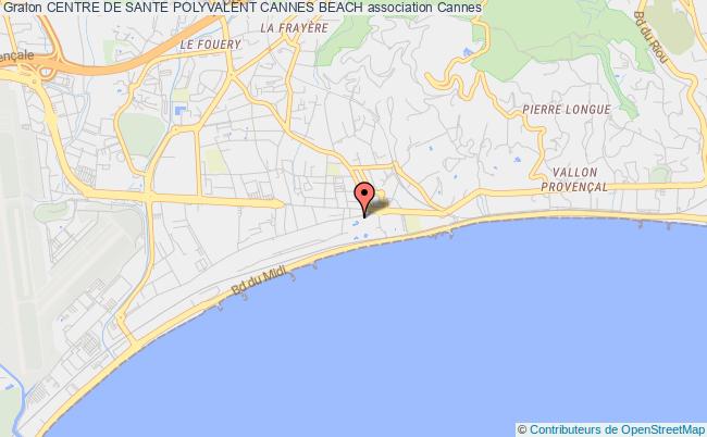 plan association Centre De Sante Polyvalent Cannes Beach Cannes