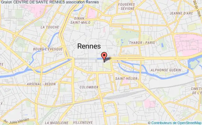 plan association Centre De Sante Rennes Rennes