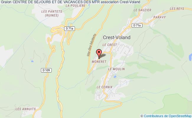 plan association Centre De SÉjours Et De Vacances Des Mfr Crest-Voland