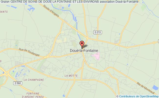 plan association Centre De Soins De Doue La Fontaine Et Les Environs Doué-la-Fontaine