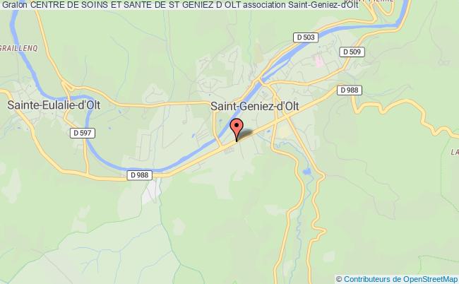 plan association Centre De Soins Et Sante De St Geniez D Olt Saint-Geniez-d'Olt