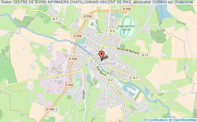 plan association Centre De Soins Infirmiers Chatillonnais Vincent De Paul Châtillon-sur-Chalaronne