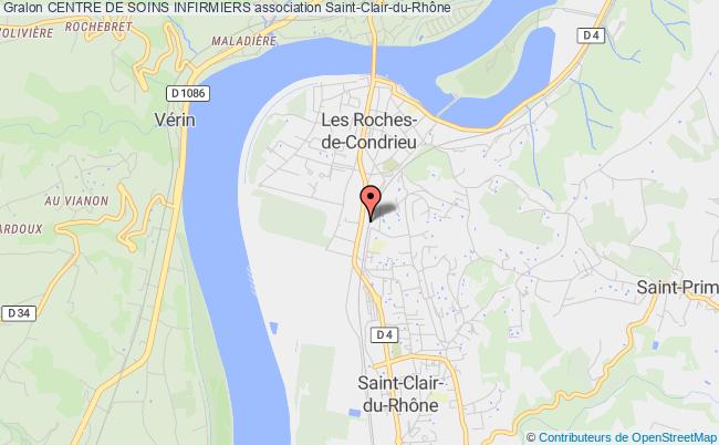 plan association Centre De Soins Infirmiers Saint-Clair-du-Rhône