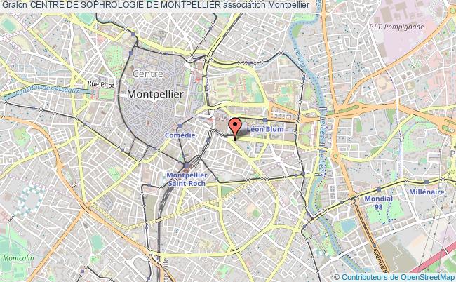 plan association Centre De Sophrologie De Montpellier Montpellier
