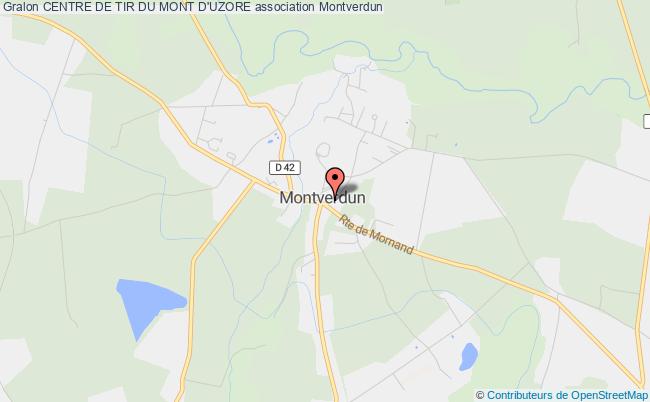 plan association Centre De Tir Du Mont D'uzore Montverdun