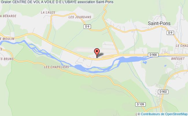 plan association Centre De Vol A Voile D E L'ubaye Saint-Pons