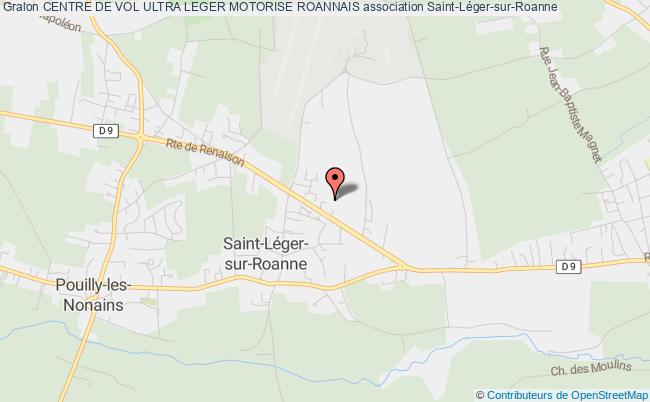 plan association Centre De Vol Ultra Leger Motorise Roannais Saint-Léger-sur-Roanne