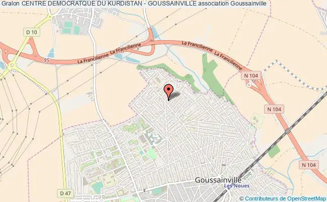 plan association Centre Democratque Du Kurdistan - Goussainville Goussainville
